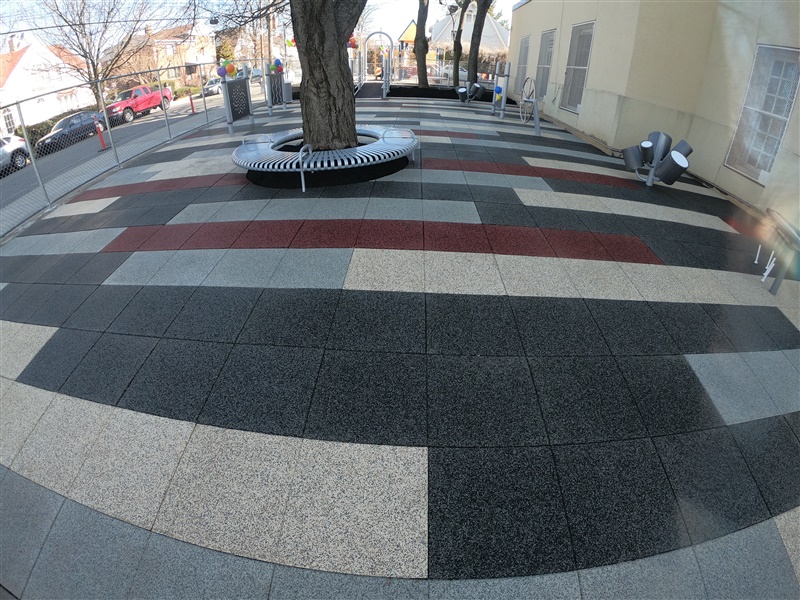 School Playground with TPV Blended Tiles preview 23
